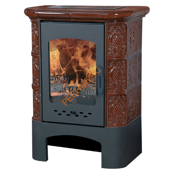 Печь-камин БАВАРИЯ изразец Барокко коричневая Печь-камин БАВАРИЯ изразец Барокко коричневая