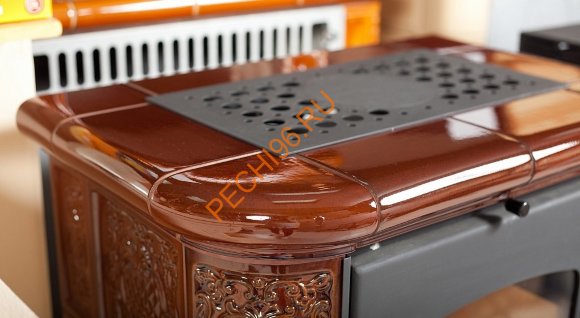 Печь-камин БАВАРИЯ изразец Барокко коричневая Печь-камин БАВАРИЯ изразец Барокко коричневая