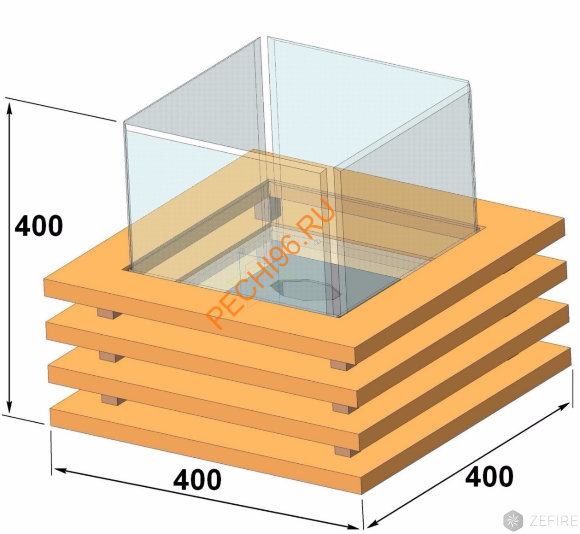 Биокамин ZeFire IMPULSE LED