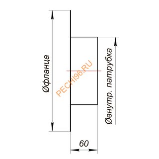 Розетка ВУЛКАН VBR D115 мм, нерж 0.8, черная