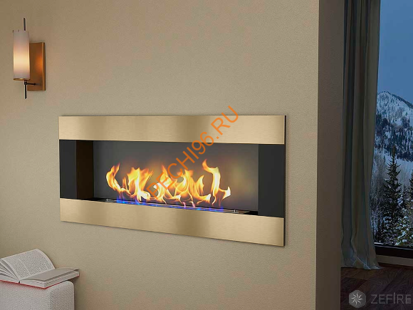 Биокамин ZeFire ELLIOT horizontal 1500 латунный