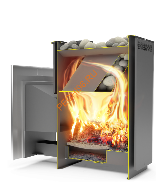 Печь банная Теплодар Сибирь 20 ЛРK Панорама Печь банная Теплодар Сибирь 20 ЛРK Панорама
