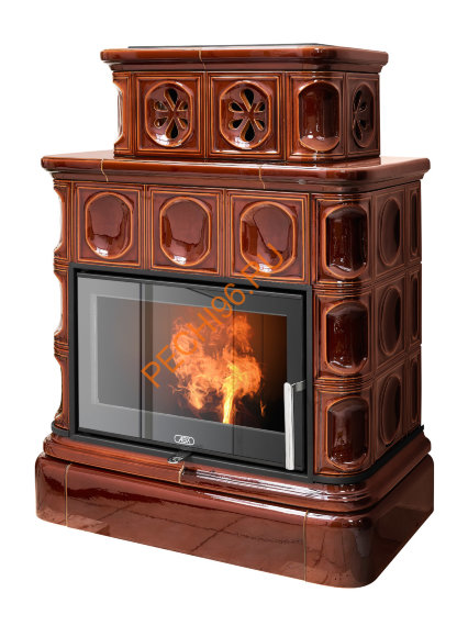 Печь-камин ABX Karelie NI кафельный цоколь вставка стальная