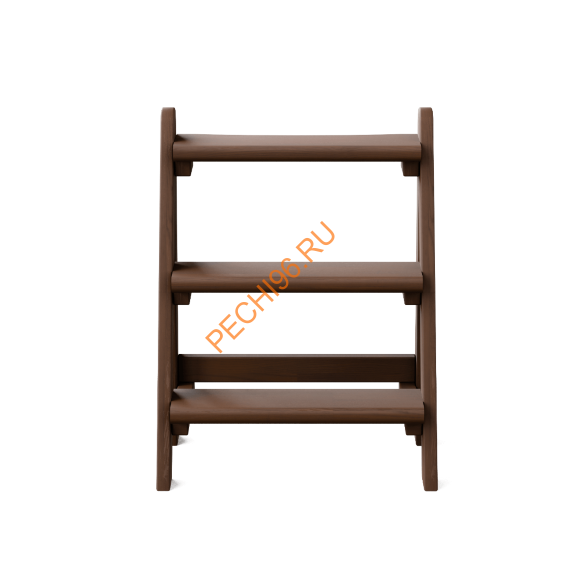 Лестница PolarSPA трехступенчатая термососна темная