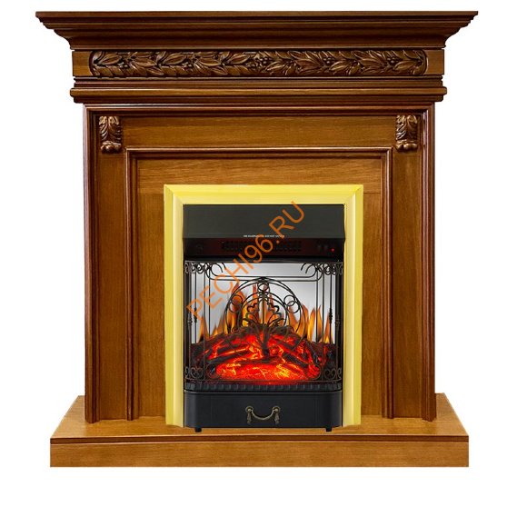 Электрокамин Royal Flame Valletta орех с очагом Majestic FX M