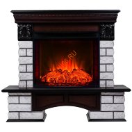 Электрокамин RealFlame Country Lux Rock 25 AO с очагом Evrika 25,5 LED