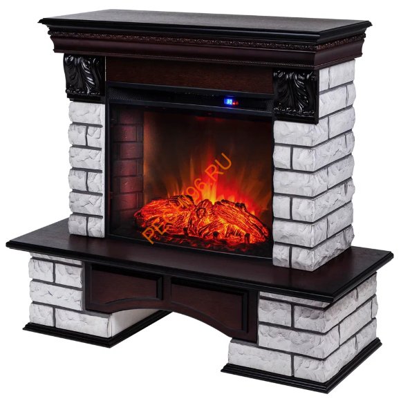 Электрокамин RealFlame Country Lux Rock 25 AO с очагом Evrika 25,5 LED