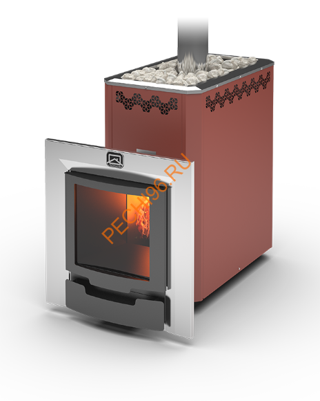 Печь банная Теплодар Кузбасс Оптима 20 ТК Панорама