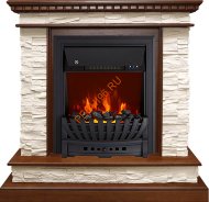Электрокамин Royal Flame Calgary дуб/сланец белый с очагом Aspen