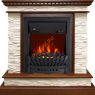 Электрокамин Royal Flame Calgary дуб/сланец белый с очагом Aspen