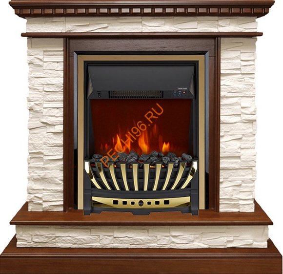 Электрокамин Royal Flame Calgary дуб/сланец белый с очагом Aspen Электрокамин Royal Flame Calgary дуб/сланец белый с очагом Aspen