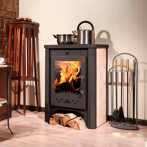 Печь-камин EcoKamin БАВАРИЯ с плитой и теплообменником Печь-камин EcoKamin БАВАРИЯ с плитой и теплообменником