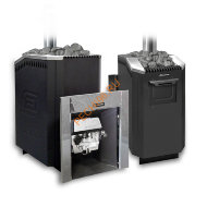 Печь банная Ермак Уралочка 30 газо-дровяная