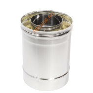 Сэндвич-труба ТиС Энерго L=250 мм, нержавейка AISI 310-0,8 мм/304-0,5 мм, D130/230 мм