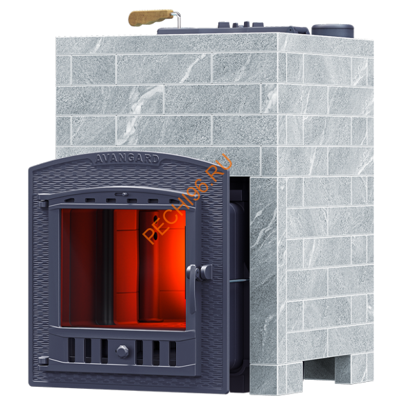 Печь банная Гефест Avangard ЗК 35П2, Классика 940/40 Талькохлорит кирпич