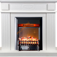 Электрокамин InterFlame Лестер с очагом Fobos GLS Black