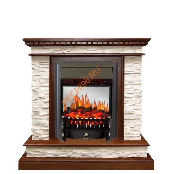 Электрокамин Royal Flame Calgary дуб/сланец белый с очагом Fobos FX M