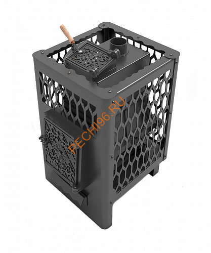 Печь банная чугунная Волга Габион 22 ЗК КТК Печь банная чугунная Волга Габион 22 ЗК КТК