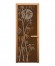 Дверь стеклянная «бронза матовая Бамбук» коробка 1900х700 мм, бук