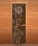 Дверь стеклянная «бронза матовая Бамбук» коробка 1900х700 мм, бук