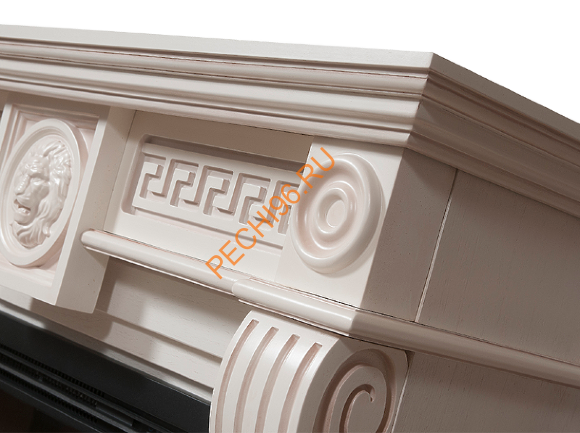 Электрокамин Electrolux Sphere Plus EFP/P-3320RLS с порталом Firelight Vittoriano 30, беленый дуб