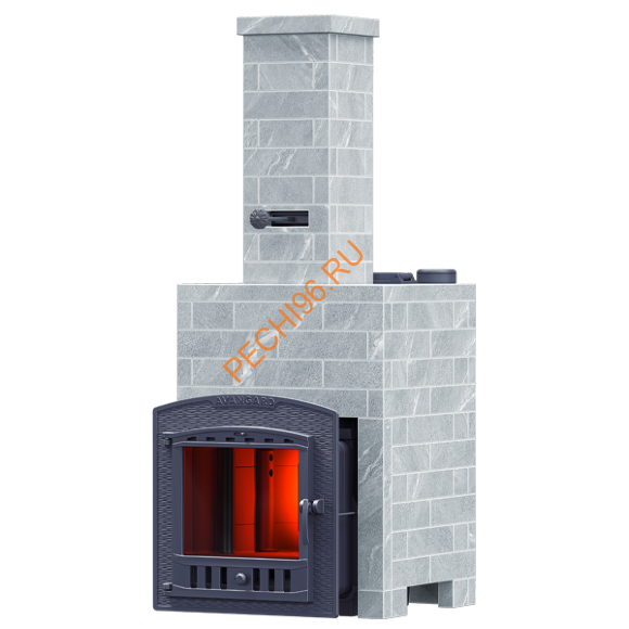 Печь банная Гефест Avangard ЗК 40П2, Классика 1065/40 Талькохлорит кирпич