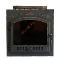 Печь чугунная банная Сибирь 25 (700х700), ТК 400 мм, сетка