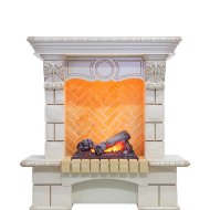 Электрокамин Dimplex Pierre Luxe с очагом Cassette 400 NH слоновая кость