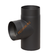 Тройник LAVA черный 90 гр d 150 мм сталь 2 мм