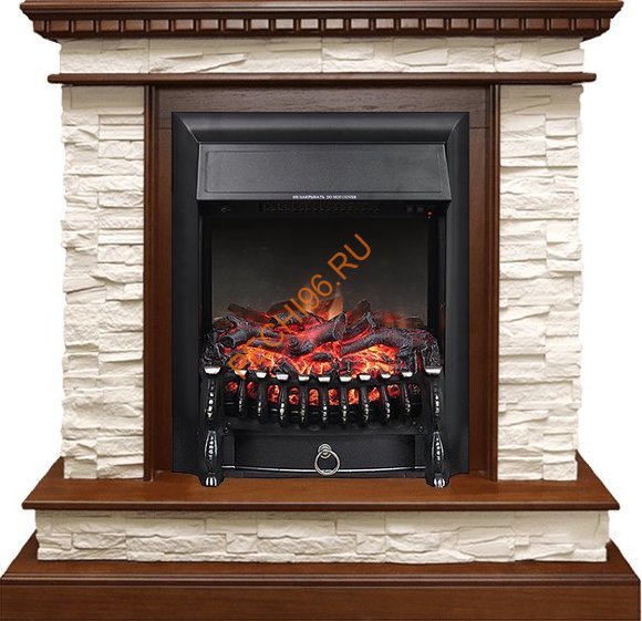 Электрокамин Royal Flame Calgary дуб/сланец белый с очагом Fobos FX