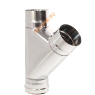 Тройник 45° ТиС Стандарт, нержавейка AISI 304, D250 мм