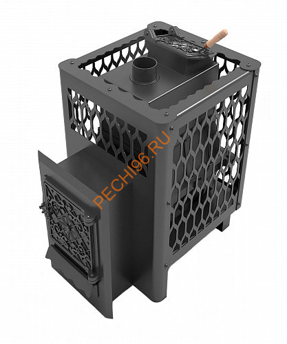 Печь банная чугунная Волга Габион 22 ДТ-4 ЗК с выносной топкой Печь банная чугунная Волга Габион 22 ДТ-4 ЗК с выносной топкой