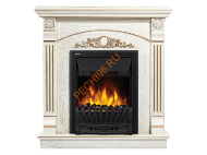 Электрокамин Electrolux Classic EFP/P-1020LS с порталом Firelight Barocco Classic, белый дуб с патиной