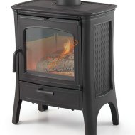 Чугунная печь-камин Hergom E20 SE версия ECODESIGN, черная