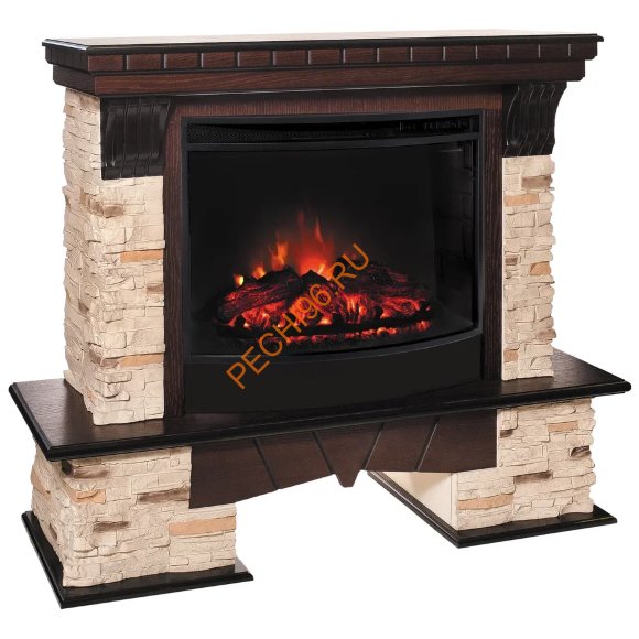 Электрокамин RealFlame Rockland 25 AO с очагом Evrika 25,5 LED