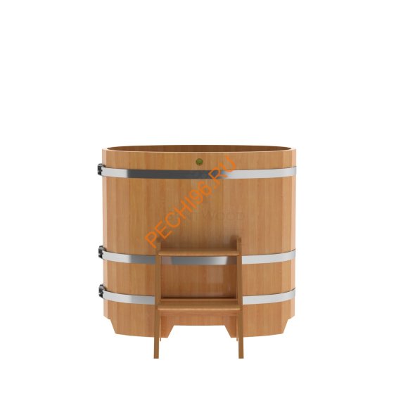 Купель для бани BentWood овальная из лиственницы Премиум, 0,59х1,06 м
