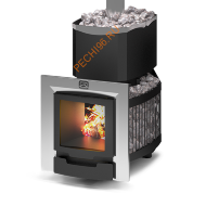 Печь банная Теплодар Русь-Сетка 12Л Панорама