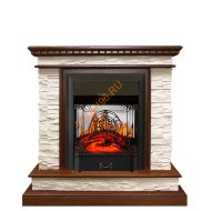 Электрокамин Royal Flame Calgary дуб/сланец белый с очагом Majestic FX M