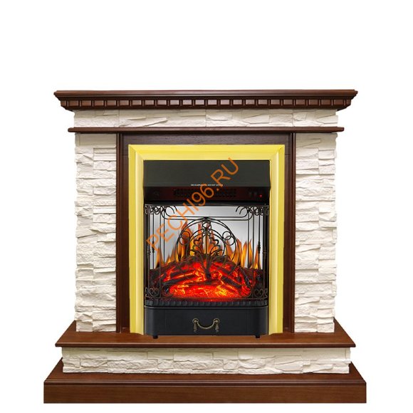 Электрокамин Royal Flame Calgary дуб/сланец белый с очагом Majestic FX M
