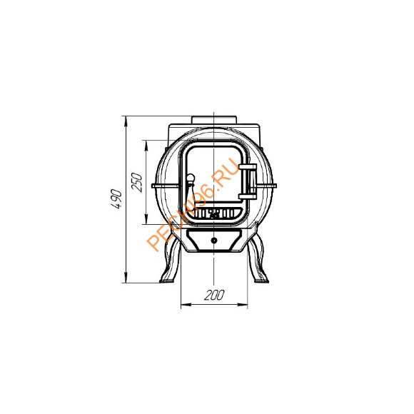 Печь отопительно-варочная ПроМеталл Тайга PRO