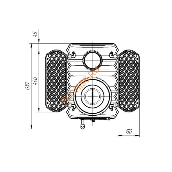 Печь отопительно-варочная ПроМеталл Тайга PRO