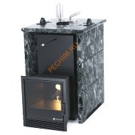 Печь банная ИзиСтим Анапа в трёхстороннем кожухе из пироксенита