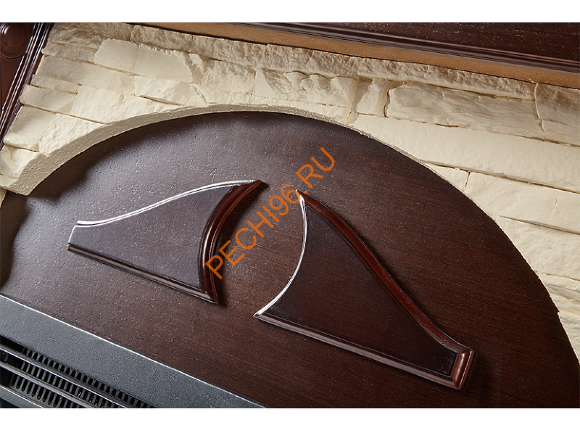 Электрокамин Electrolux EFP/P-3020LS с порталом Firelight Torre 30S, слоновая кость, темный дуб