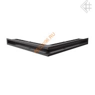 Люфт Kratki NS/60/С угловой черный 560x560 мм