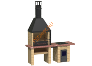 Объединённые печи 2 в 1 с печью под казан Классик