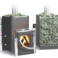 Печь банная Ермак 12-ПС с сеткой