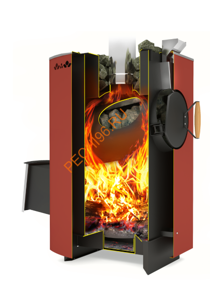 Печь банная Теплодар Кубань 20 Л Панорама Печь банная Теплодар Кубань 20 Л Панорама