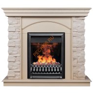 Электрокамин RealFlame Elford STD/EUG/VL WT с очагом 3D Oregan