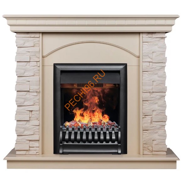 Электрокамин RealFlame Elford STD/EUG/VL WT с очагом 3D Oregan