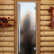 Дверь стеклянная DoorWood «Престиж», 800х2000мм, с фотопечатью «Силуэт»